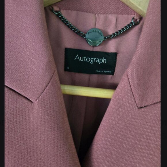 RARE Marks & Spencer Autograph Blazer and Trouser Suit in Dusty Pink XS - Picture 9 of 9